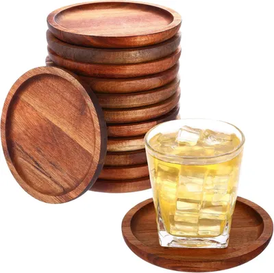 Wooden Coaster Set for Tea Coffee
