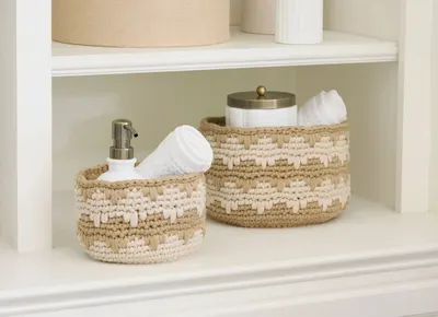 Duplex Spa 6 Round Plastic Printed Bathroom Set
