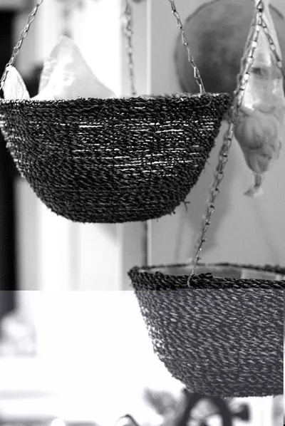 Designer Wall basket Bracket With Leaf Design