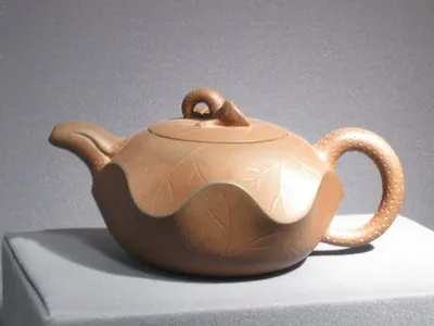 Pottery teapot