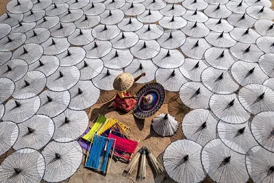 Seagrass Fan Woven Decor Colorful From Vietnam by 99 Gold Data Processing Trading Company Limited