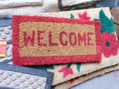 Welcome Coir Door Mat