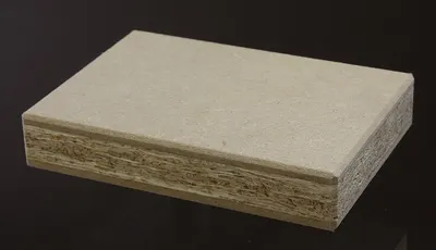 Water proof gypsum bonded wood particle board