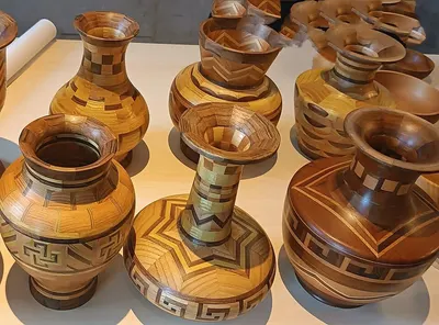 Wooden Vase by Aurora Tierra Mexico