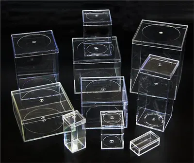Clear plastic storage case