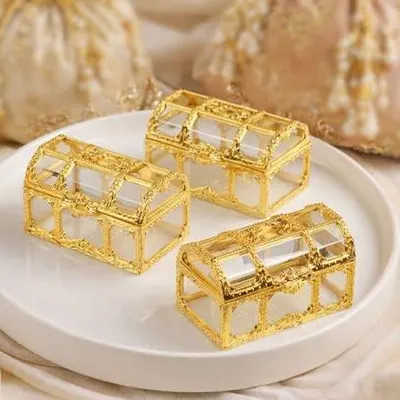 Hinged Shapes Orn - Gold