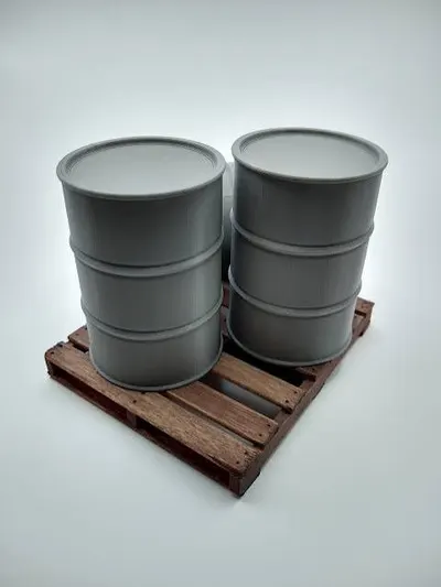 5 LT Metal Solvent Drum White Outside / Plain In