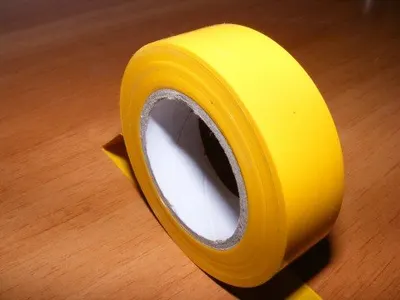 36MM Black on Yellow Laminated Label Tape TZE631
