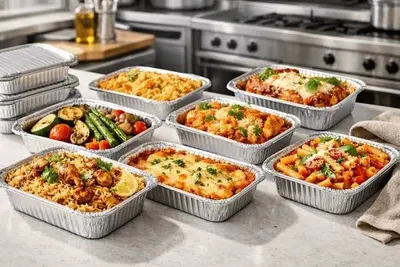 Insulated plastic casseroles