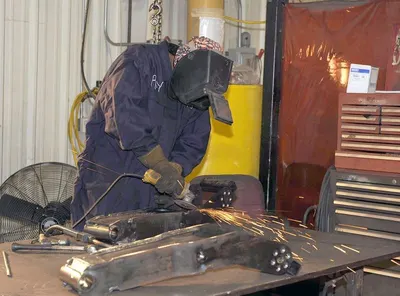 Welding steel structures