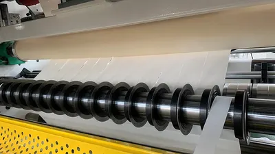 Gl-210 Tape Slitting Machine by Zhengzhou Guolian Machinery Co. Ltd.