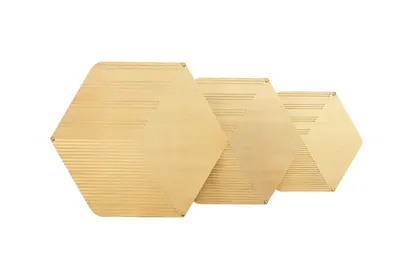 Cane Hexagonal Platter by Moi Keteki