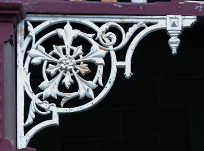 Wrought iron scrolls