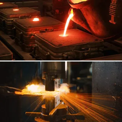 Fully hydraulic die forging hammer