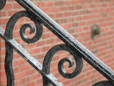 Iron guardrail