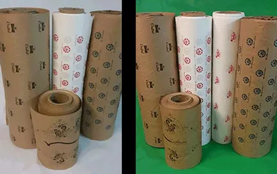 Printed kraft paper tape