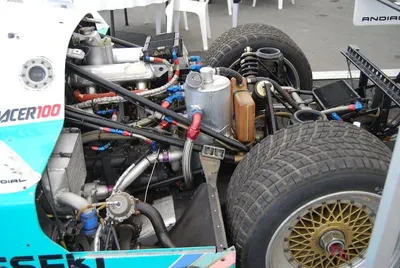 Electric powered car with brush motor