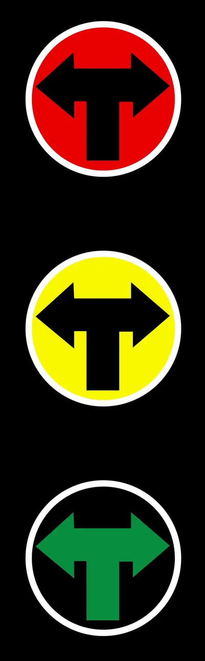 Do Not Overtake Turning Vehicle Signs