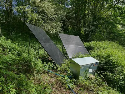 Orbit solar power fencing