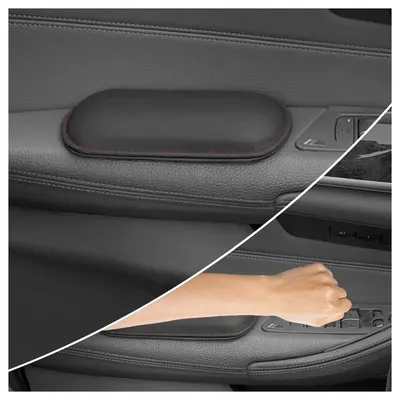 Memory Foam Car Headrest Cushion, Neck Rest Seat Pillow for Pain Relief, Ergonomic Cervical Support for All Cars Leg Cushion with Washable Cover