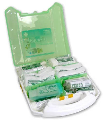 Mini plastic first aid kit