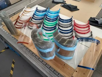 Wooden Model Boat Uss Constitution Painted