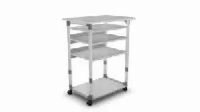 3 Tier Round Tube Serving Trolley