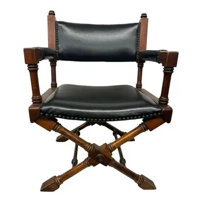 Leather Seat Swivel Bar Chair