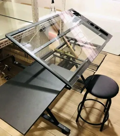 Furnitire - Iron Glass Table- Aes-f001
