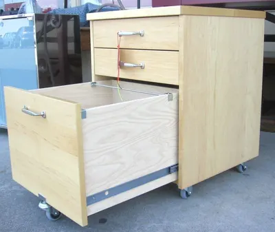 Wooden cabinet drawer slides