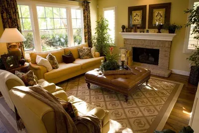 Living room idears with wall decortion wallcloth