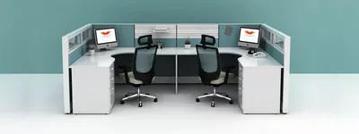 4-Seater Acoustic Meeting Booth – Soundproof Collaboration Space for Modern Offices by Alpine Modular Interiors Pvt. Ltd