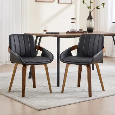 Dining Chair With Flat Wooden Legs