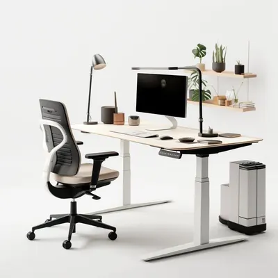 Three Legs Electric Height Adjustable Desk