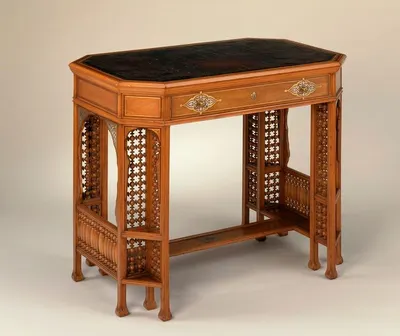 Humey Comb Bone Inlay Writing Table
