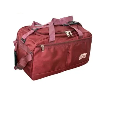 Genuine Leather Brown Duffel Cum Travel Bag by Deeya International