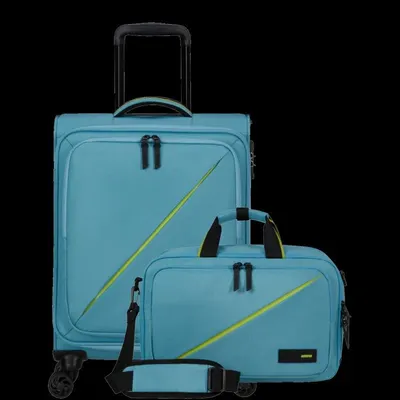 Soft/pp combined trolley suitcase