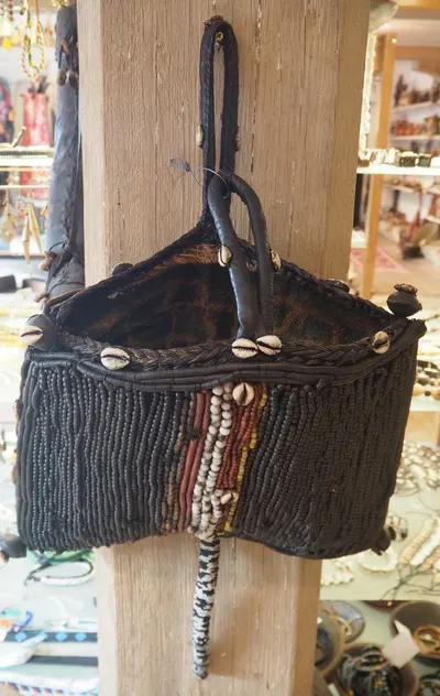 Black Fringe Bag