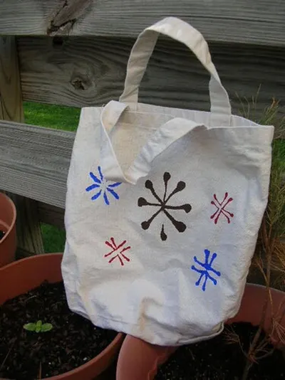 Beach bag tote cotton handbag
