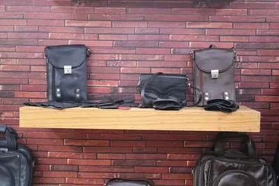 Cow leather backpack