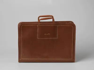 Leather Organizer Zip Closure by Leather Service SRL