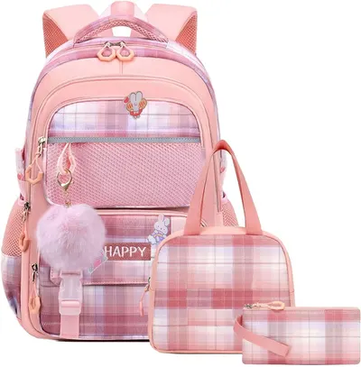 Corduroy Girls Backpack Soft Small Zipper Daily