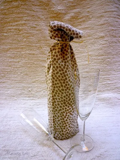 Knitted Wine Bottle Cover by Easterlily Tradez