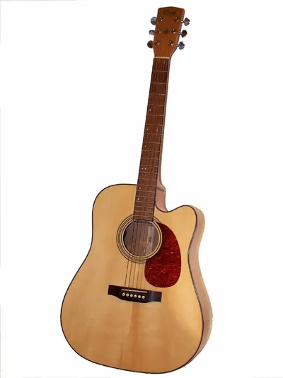 Solid Jumbo Acoustic Guitar With Wooden
