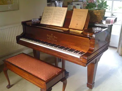 Drum kit and piano keyboard