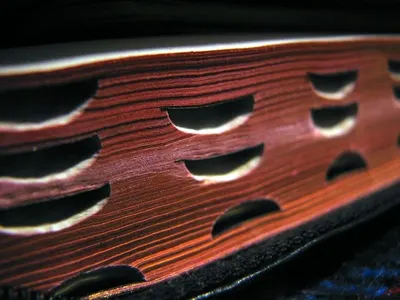 Women's Decorative Laser Cutting Wooden Purse