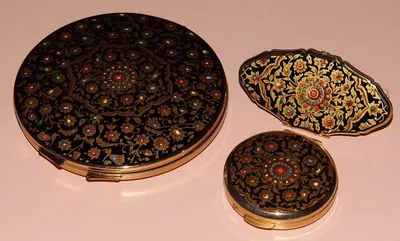 Beautiful Persian Enamel Decorative Plate