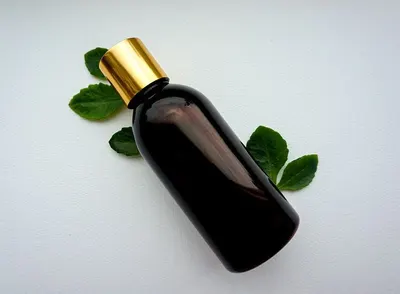 Plastic round lotion bottle