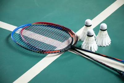 Badminton court floor