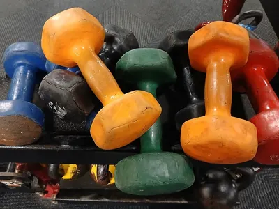 Hex Rubber Dumbbell